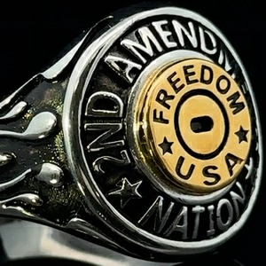 photo of 2nd Amendment Nation Stainless Steel Flame Ring item SSG002