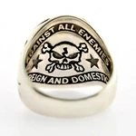 icon number four of Customizable Sterling Silver and 14k Gold 2nd Amendment Nation Ring item C2AR-1