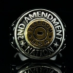 icon number two of 2nd Amendment Nation Stainless Steel Flame Ring item SSG002